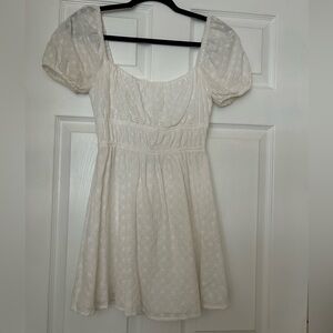 Windsor white Puff Sleeve Dress